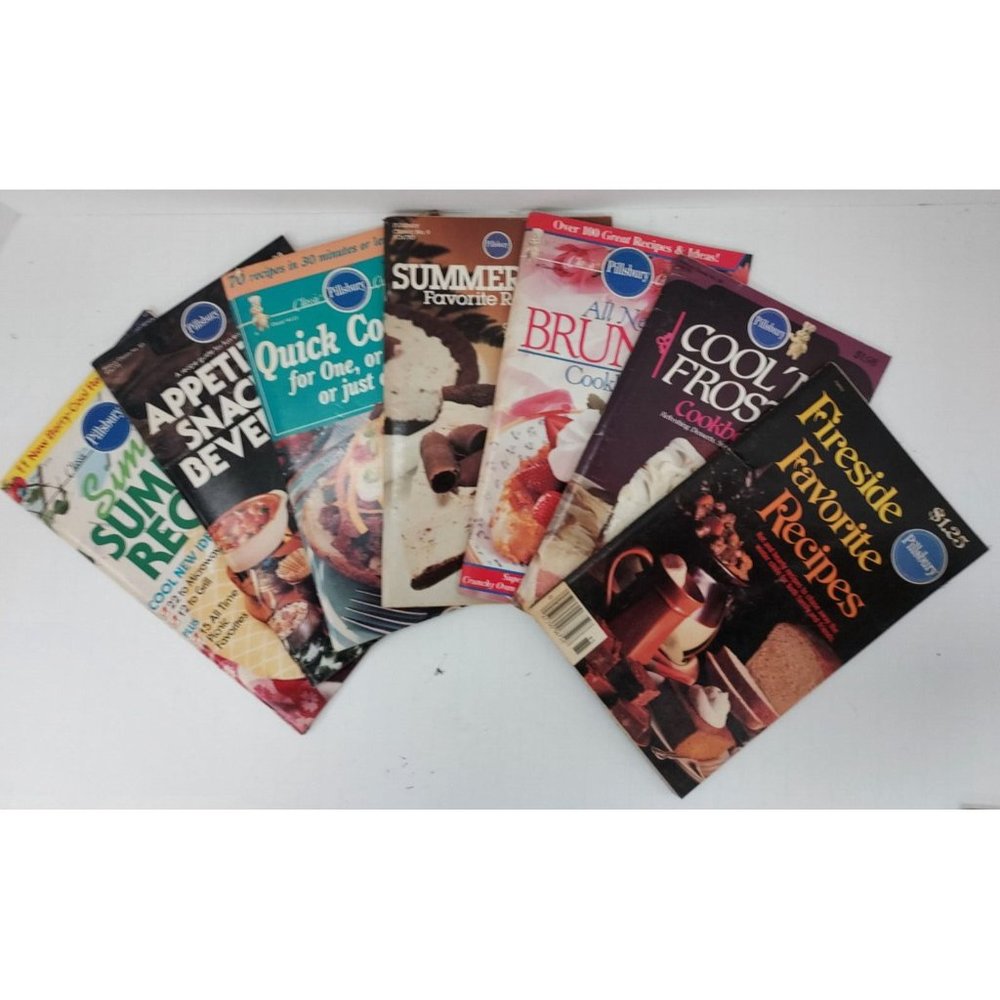 Pillsbury Classic Cookbook Lot of 7 -Quick Cook Appetizers Snacks Desserts